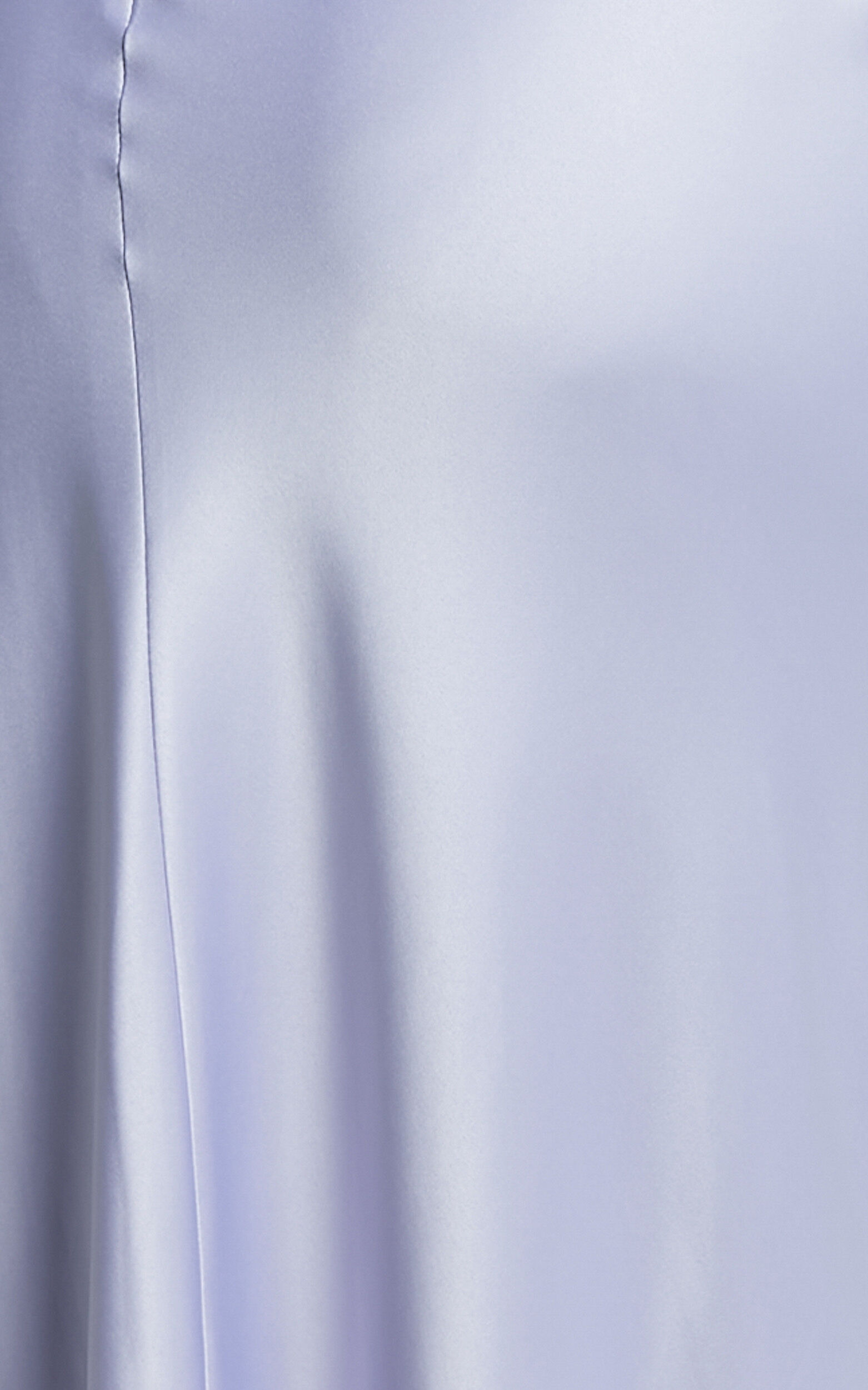 Cecilia Midi Dress - Cowl Neck Satin Bias Cut Dress in Lilac