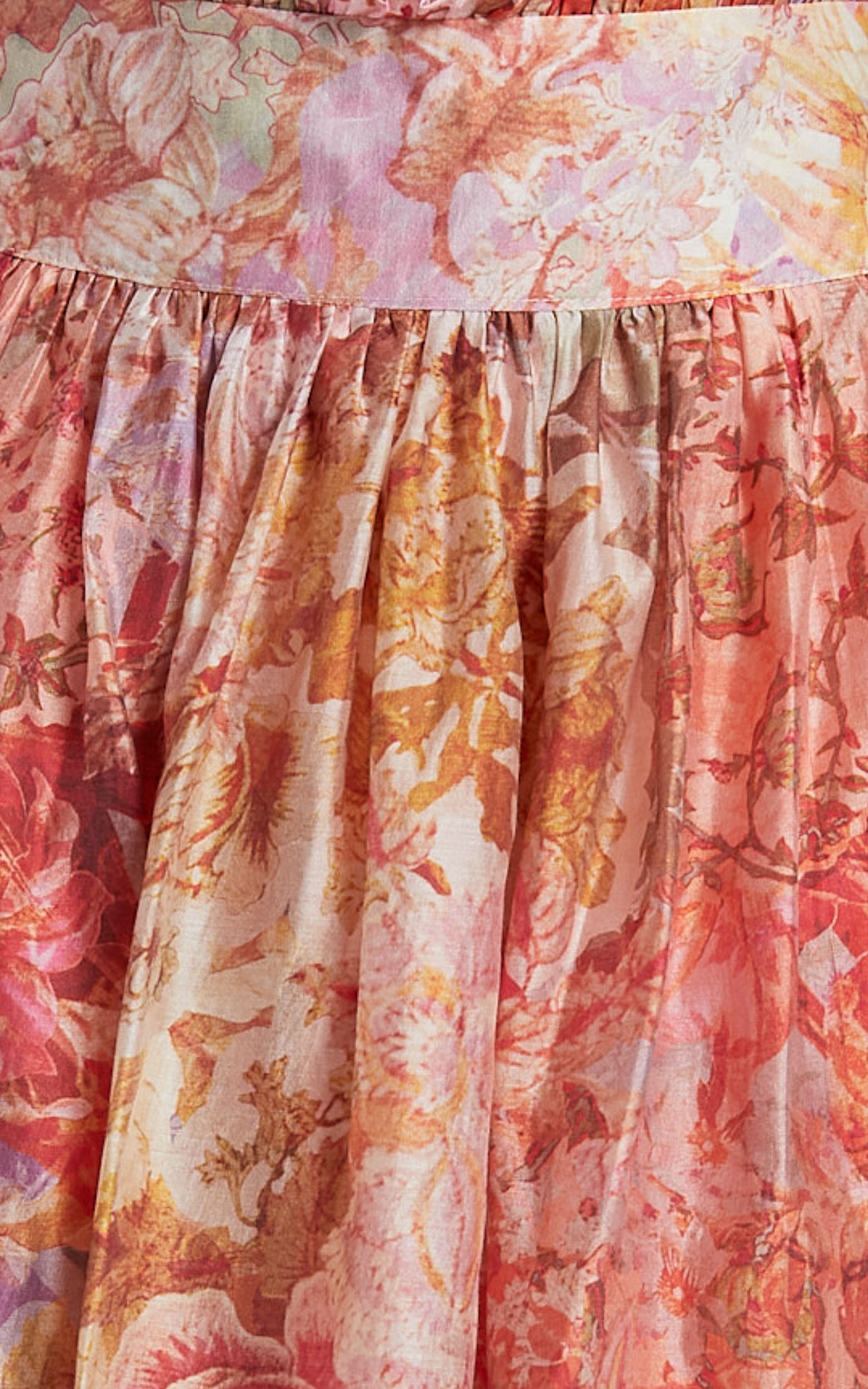 Amalie The Label - Valentina Paper Bag Gathered Waist Maxi Skirt in Morocco Print