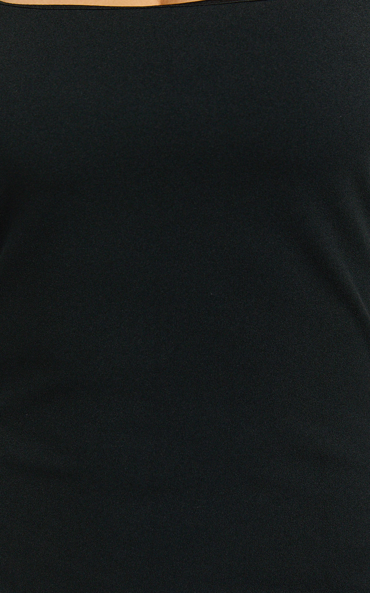 Lani Mini Dress - Square Neck Jersey Bodycon Dress in Black