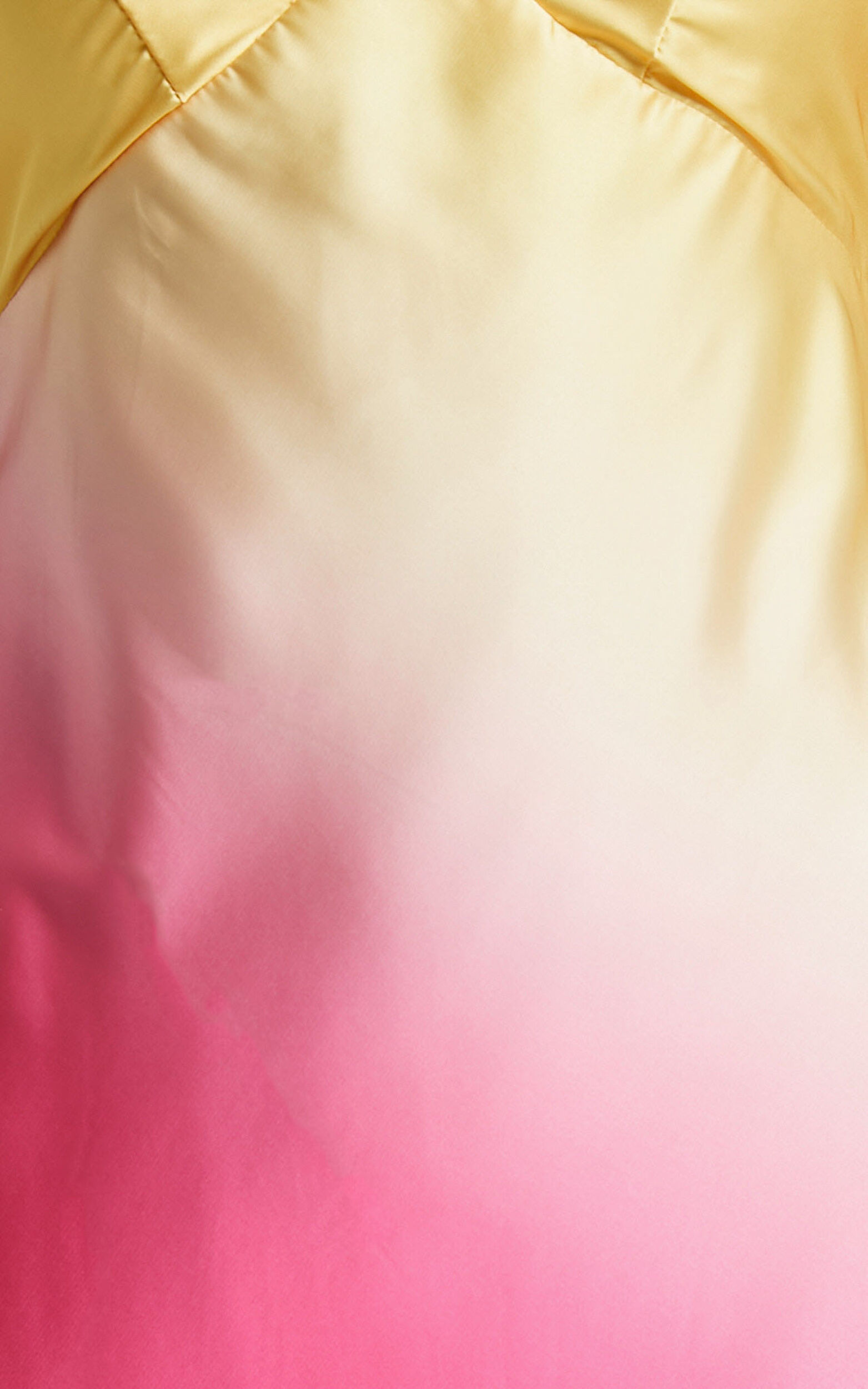 Erika Midi Dress - V Neck Satin Slip Dress in SUNSET OMBRE