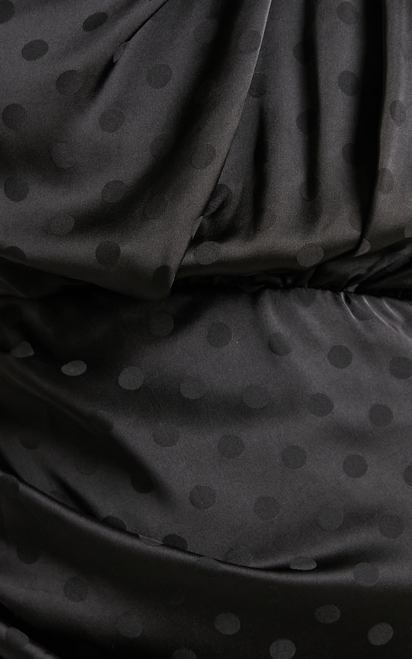 Rammey Mini Dress - High Neck Draped Dress in Black