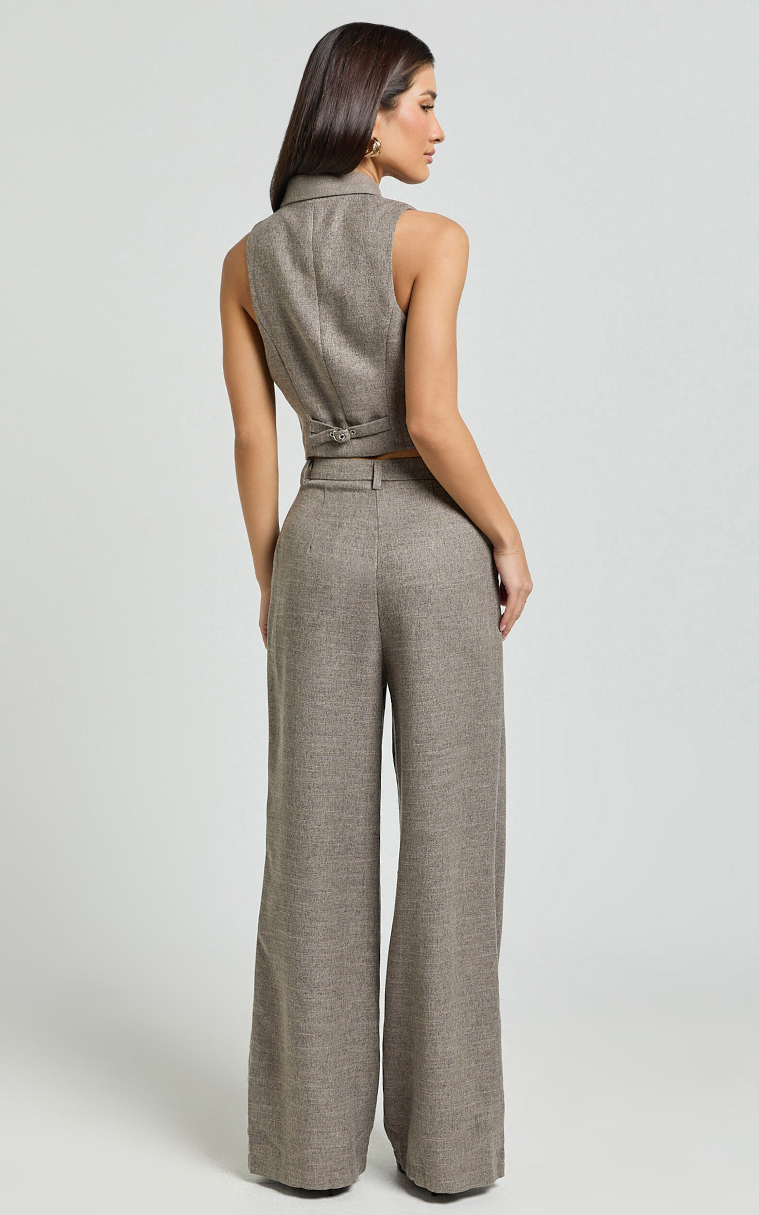 Andie Pants - High Waist Tailored Pants in Grey