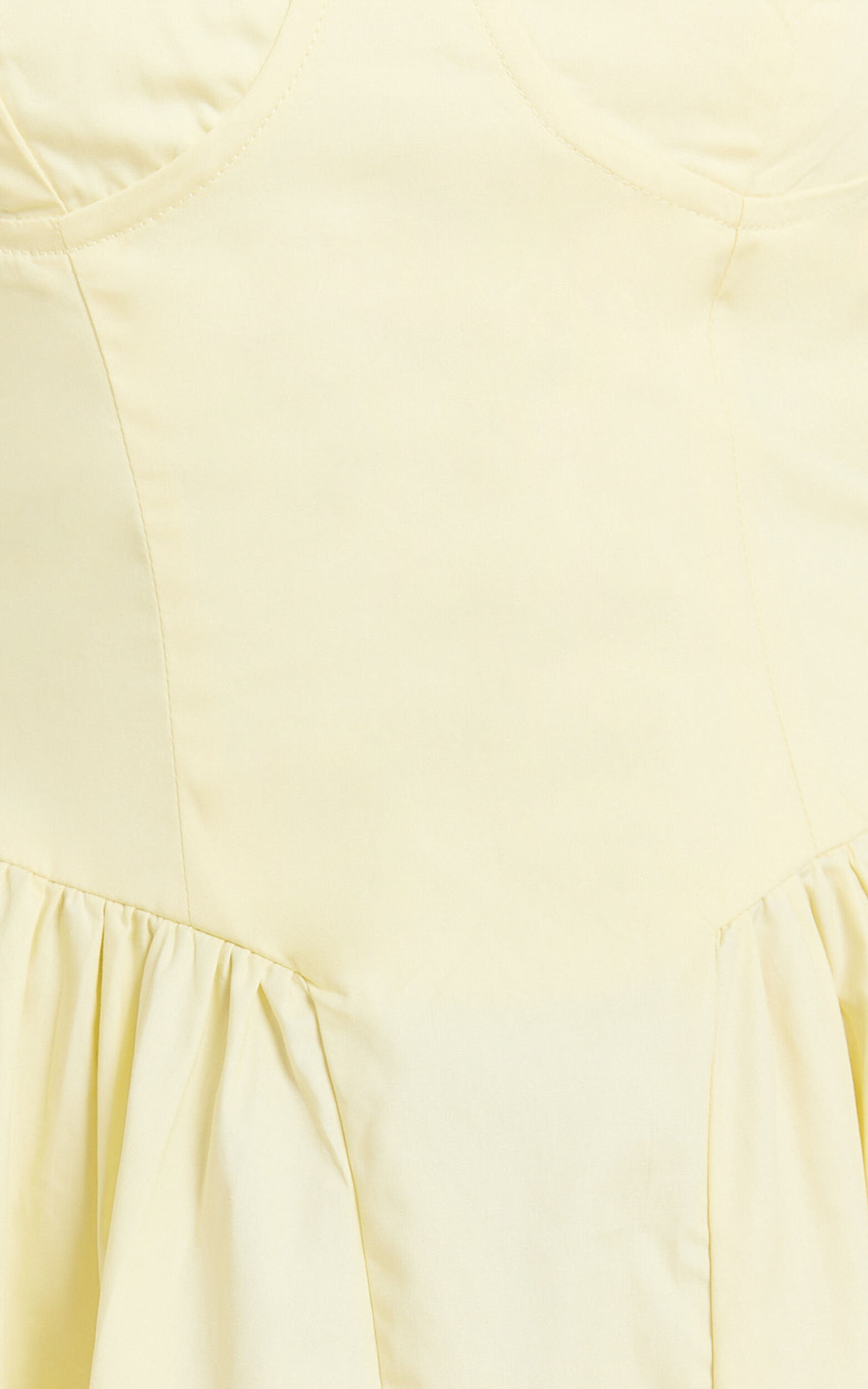 Mhissa Midi Dress - Sweetheart Neck  Fit & Flare Dress in Lemon