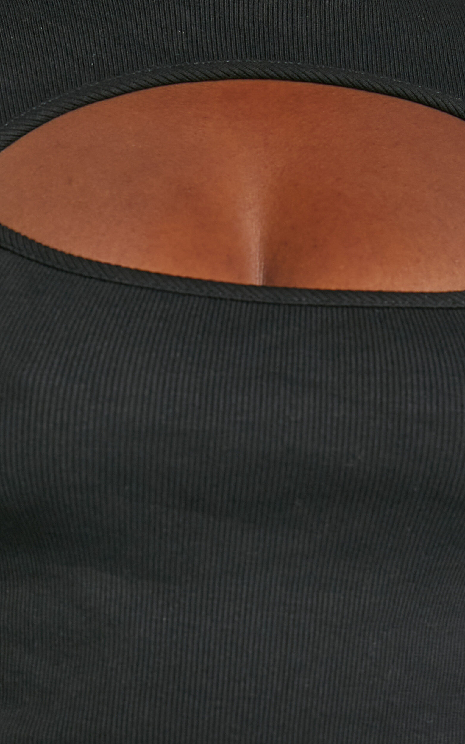 Cynlee Bodysuit - Cut Out Long Sleeve Bodysuit in Black