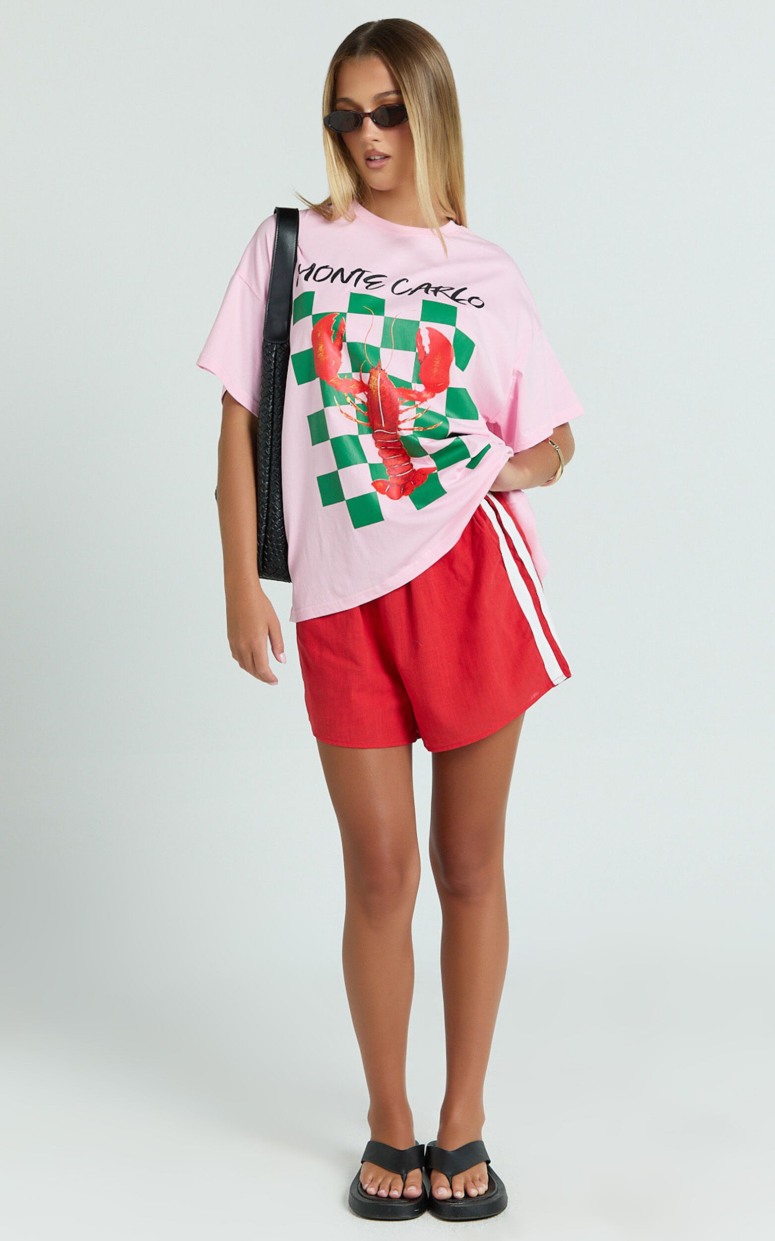 Liv Two Piece Set - Monte Carlo Lobster T-shirt Set in Pink