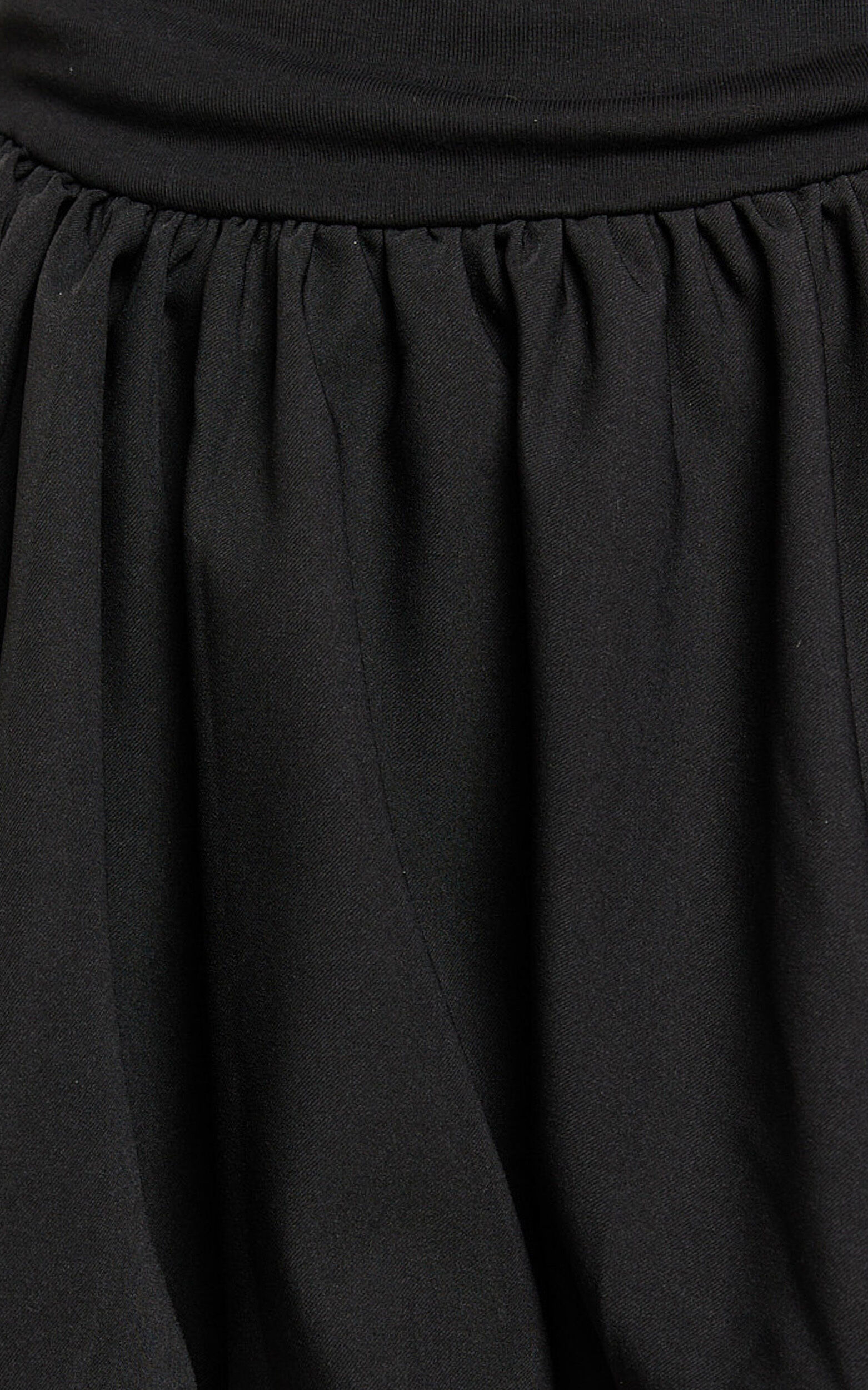 Bridgette Mini Dress - Straight Neck Sleeveless Bubble Hem Dress in Black