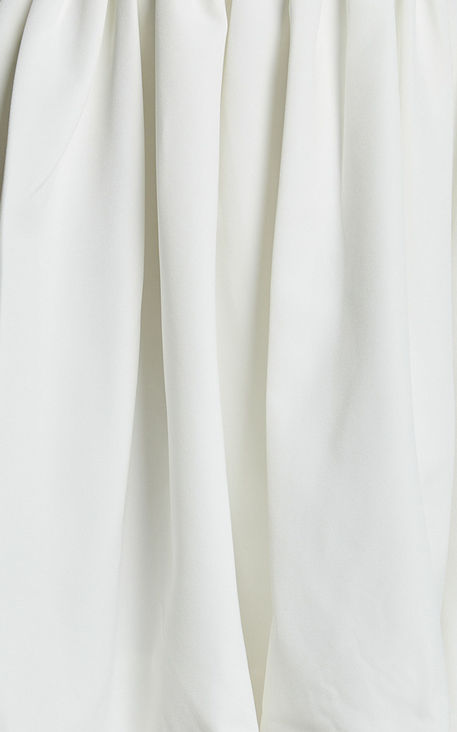 Alesia Mini Dress - Strapless Bubble Hem Dress in White