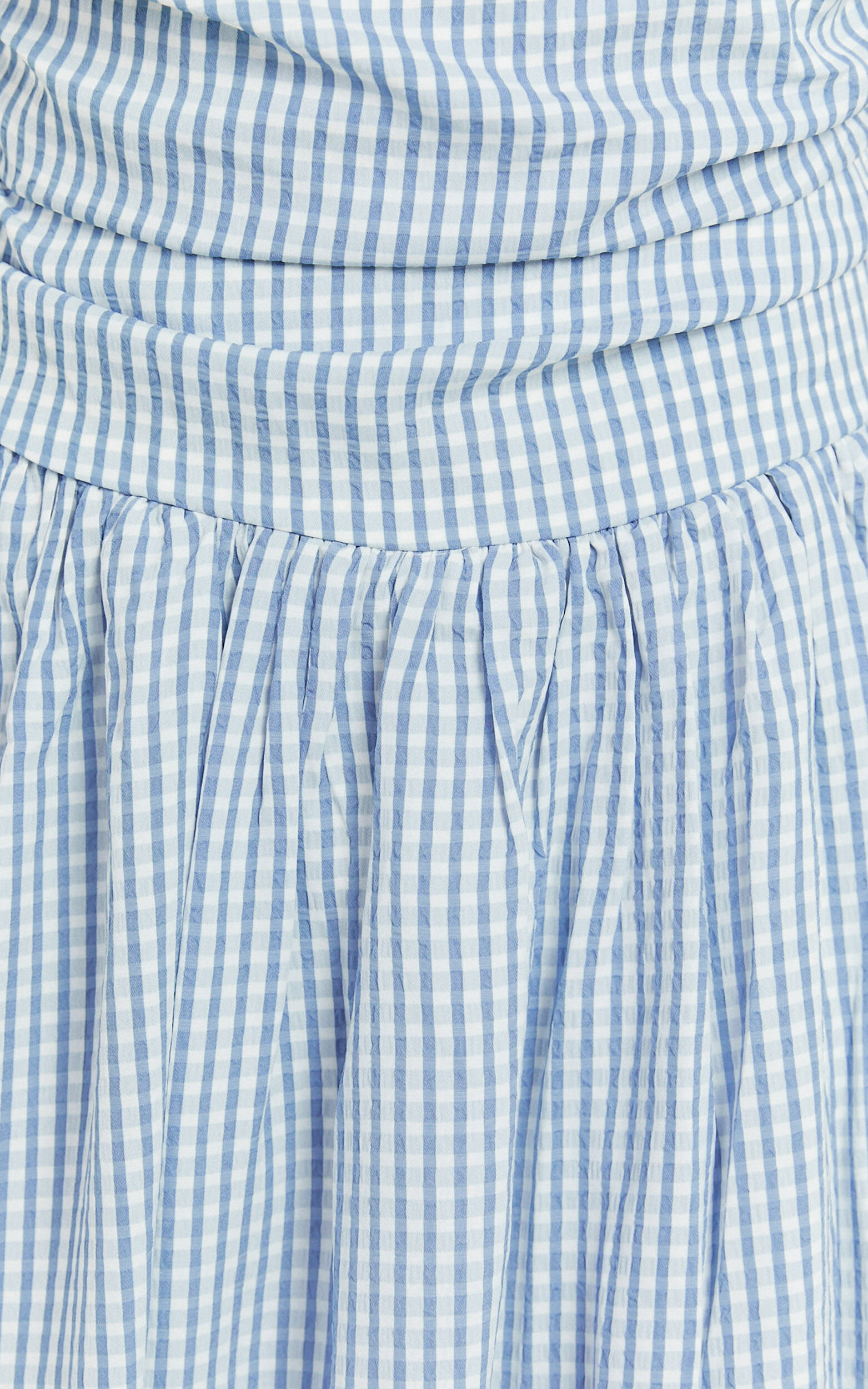 Miriam Mini Dress - Tie Straps Square Neck Mini Dress in Blue