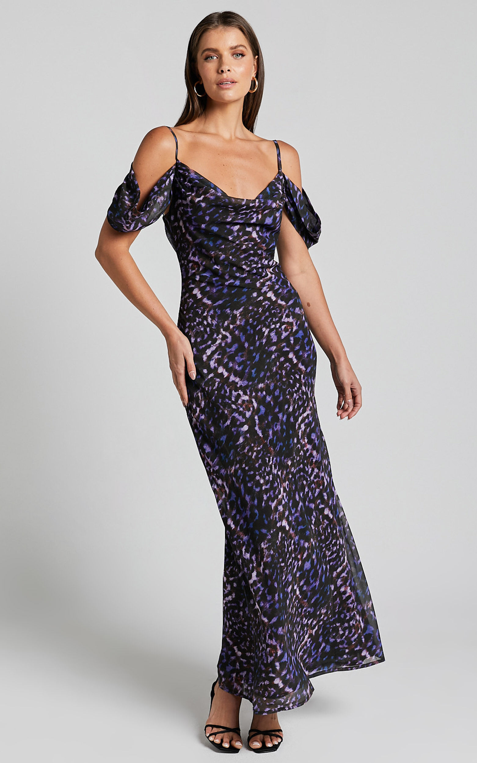 Runaway The Label - Oxana Slip Dress in Iris Oxana