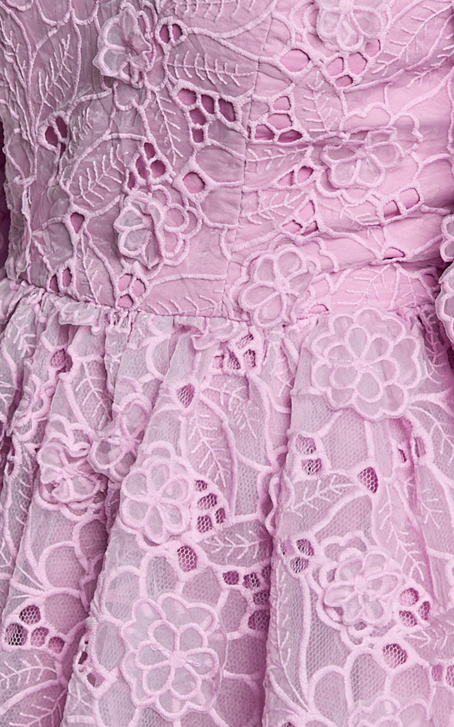 Amalie The Label - Lorena Sweetheart Off Shoulder Puff Sleeve Mini Dress in Purple