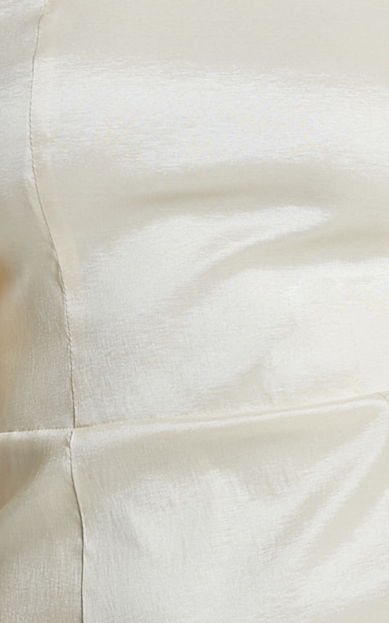 Shauna Mini Dress - Off Shoulder Rosette Detail A Line in Oyster