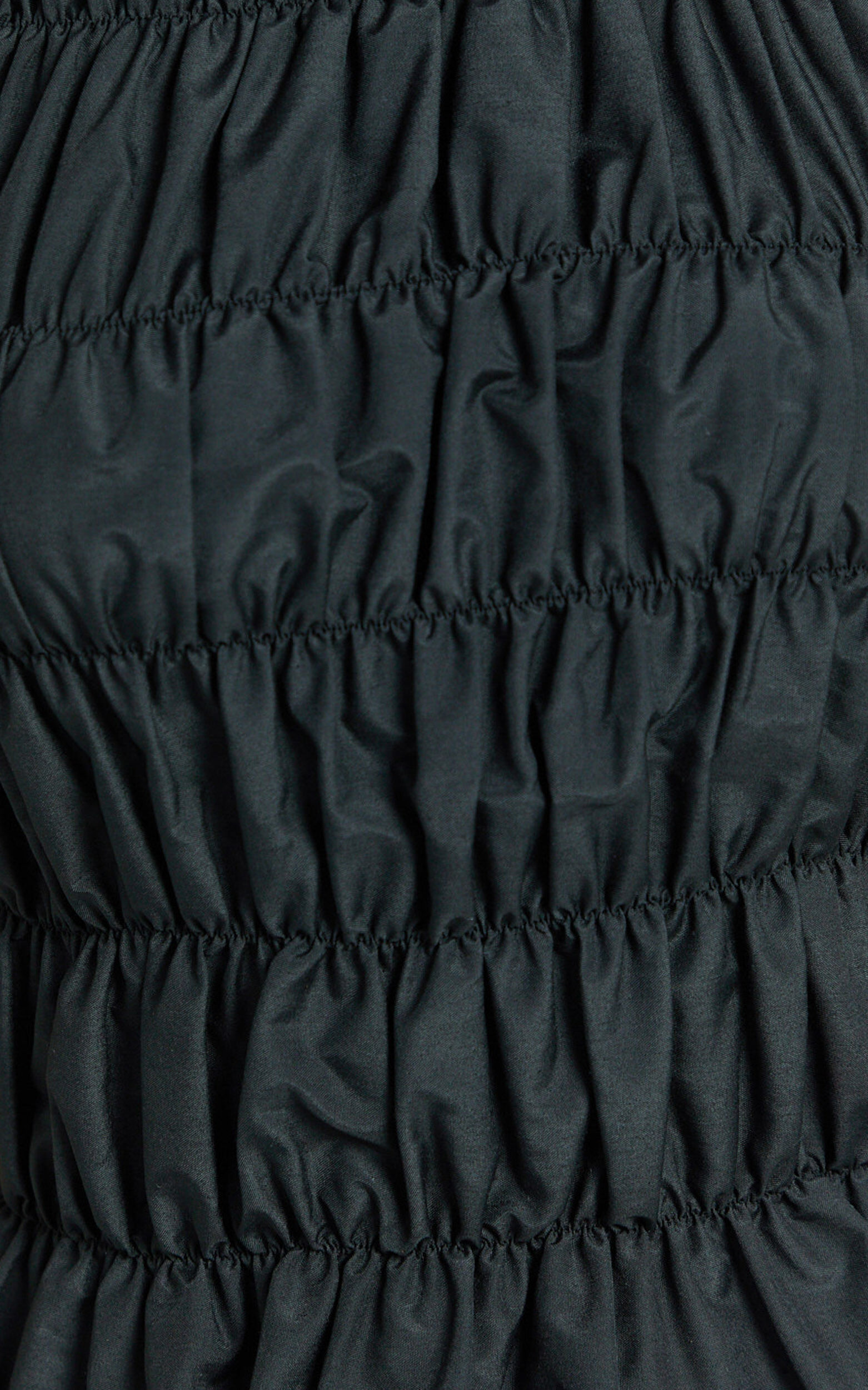 Aphrodite Top - Boat Neck Sleeveless Ruched Detail Top in Black