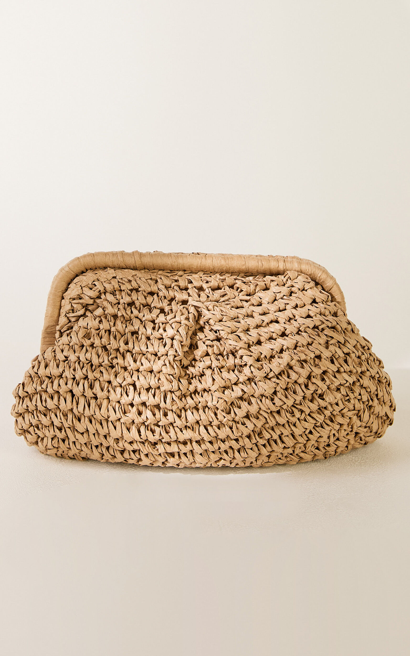 Stephanie Bag - Woven Clutch Bag in Natural