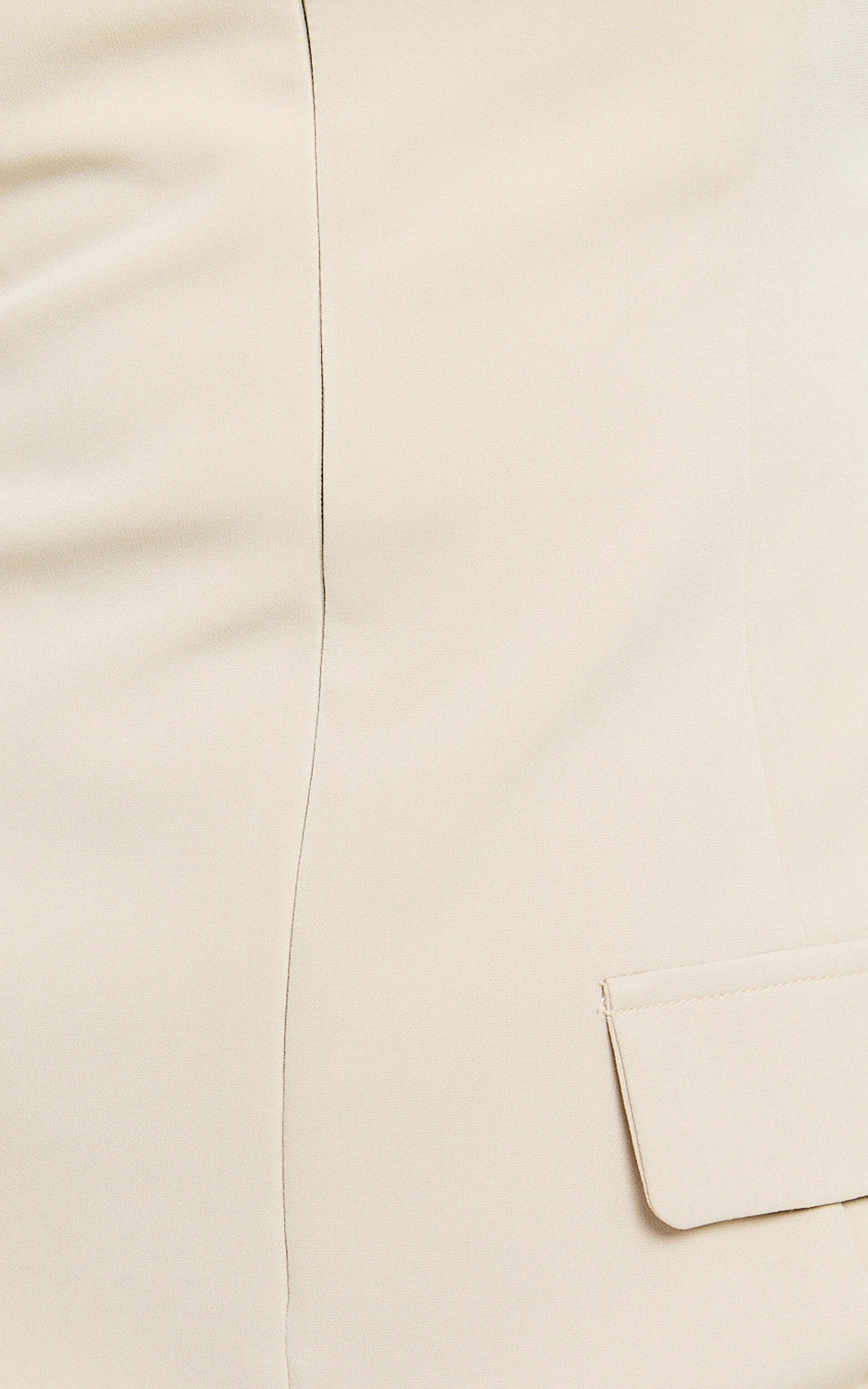 Nina Mini Dress - Zip Front Cap Sleeve Dress in Cream