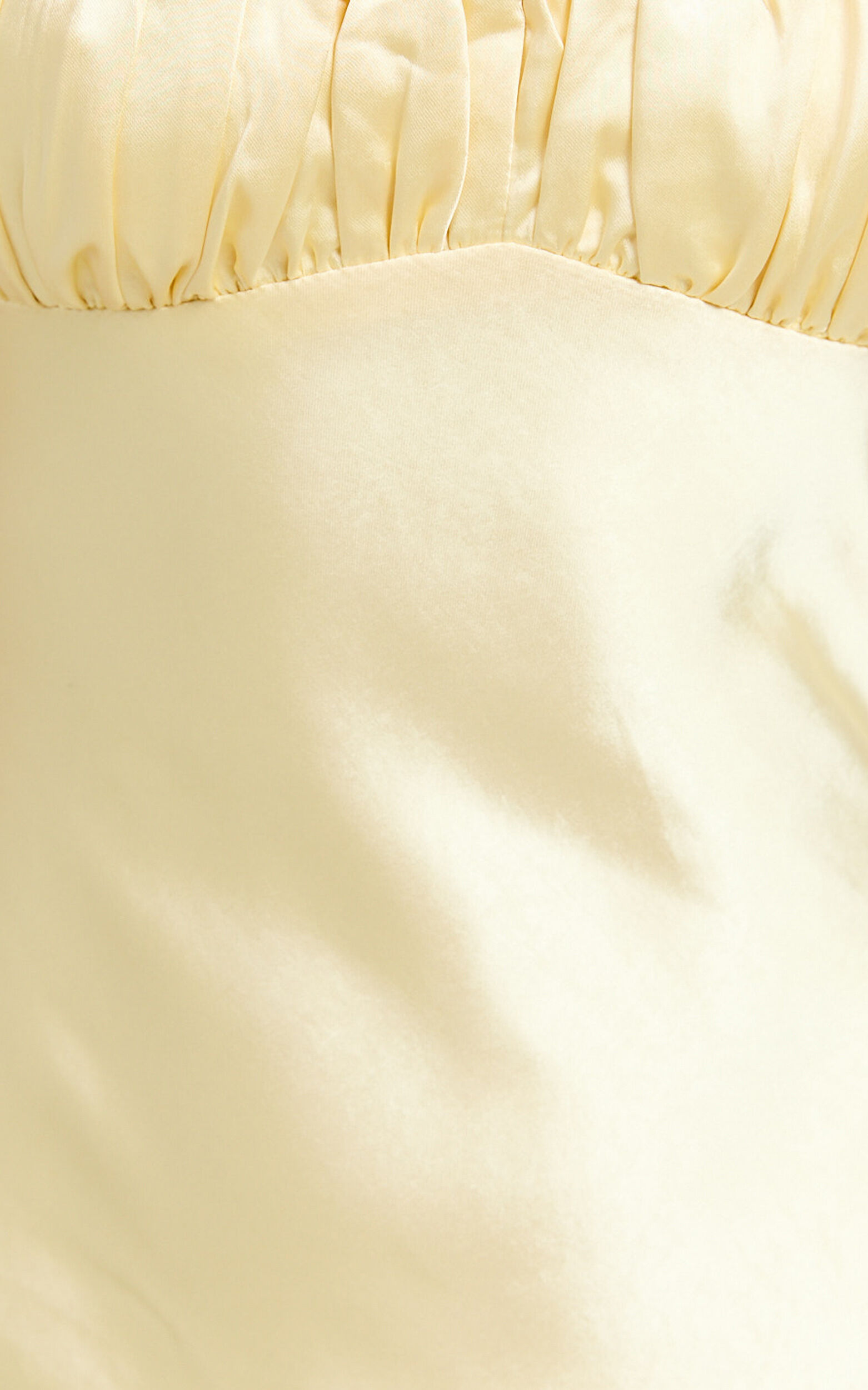 Jonalyn Midi Dress - Open Back Detailing Slip Dress in Butter