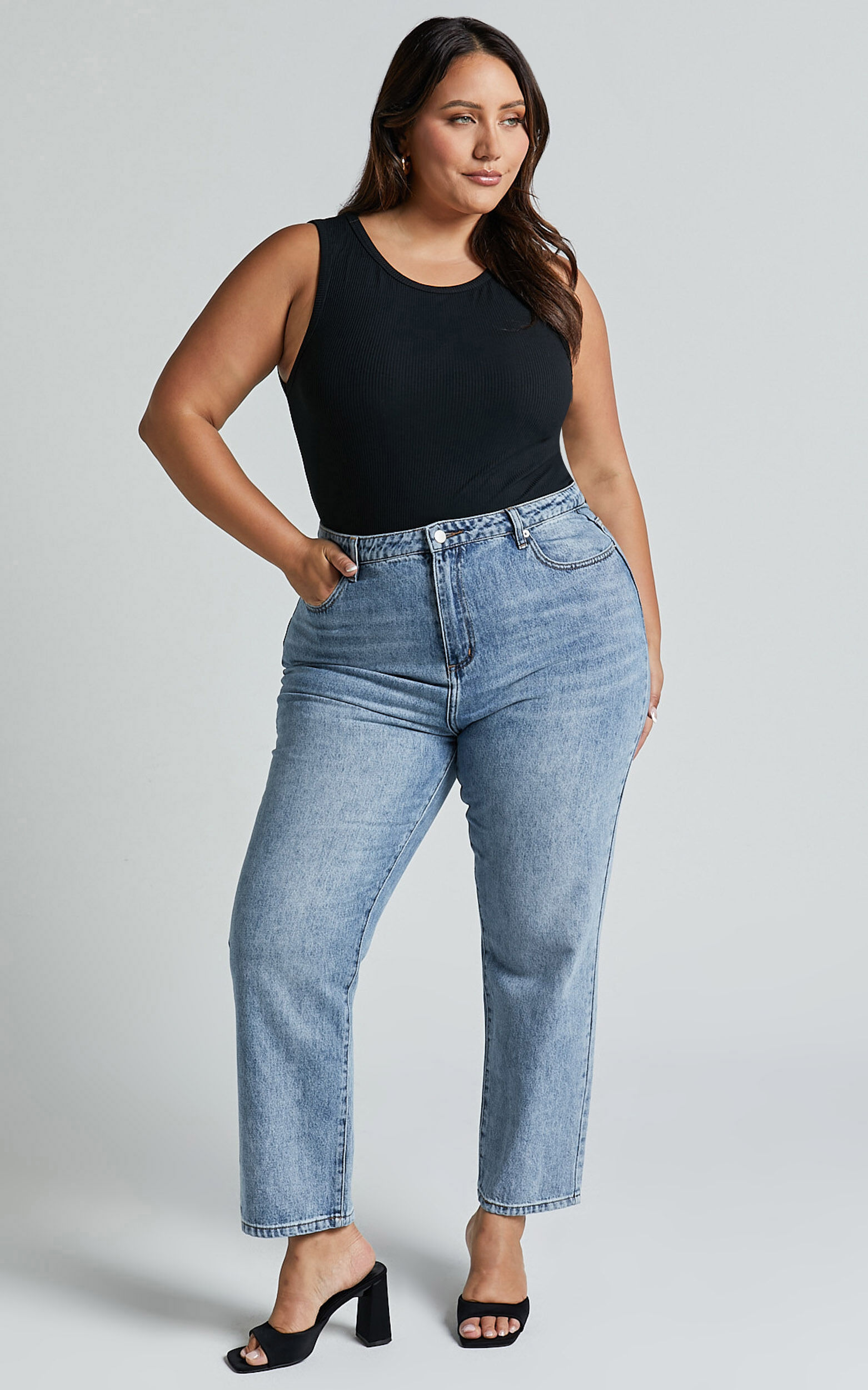 Can't You Tell Top - Ribbed Tank Top in Black