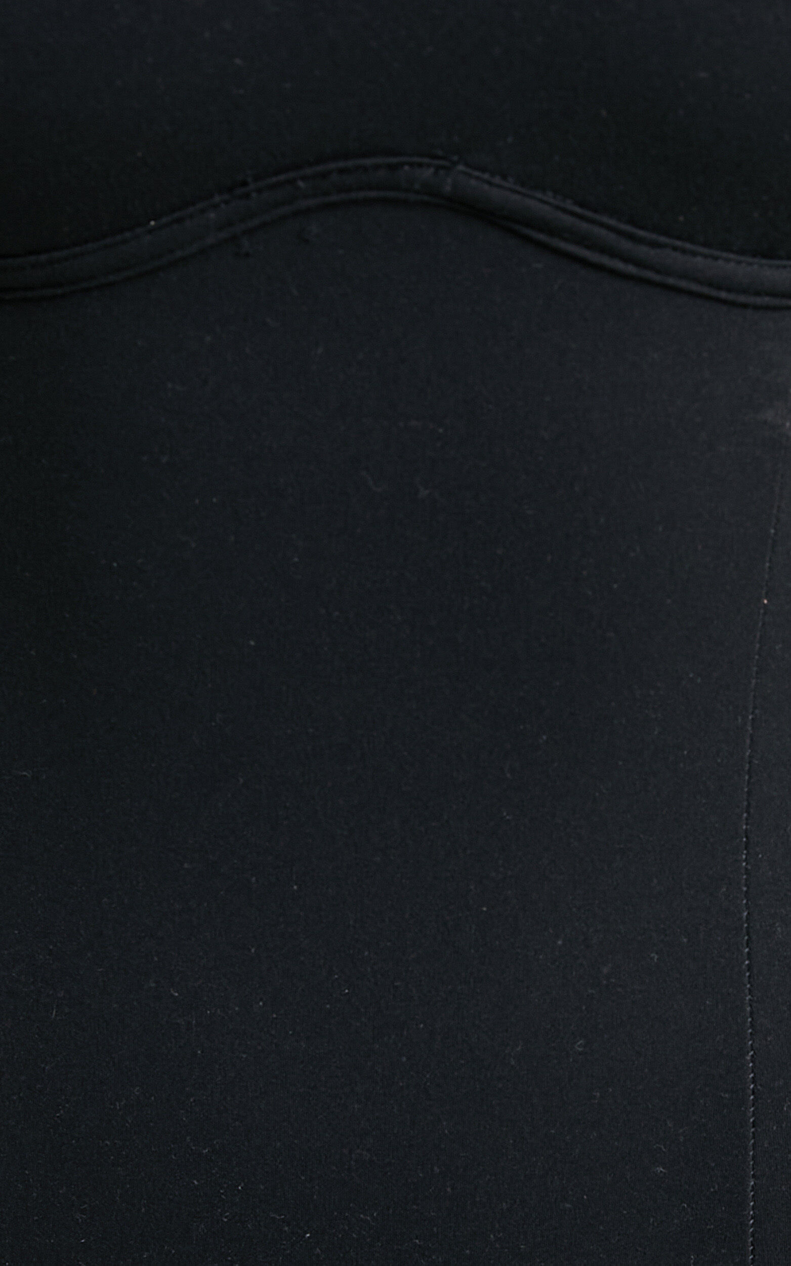 Daramie Bodysuit - Underbust Detail Bodysuit in Black