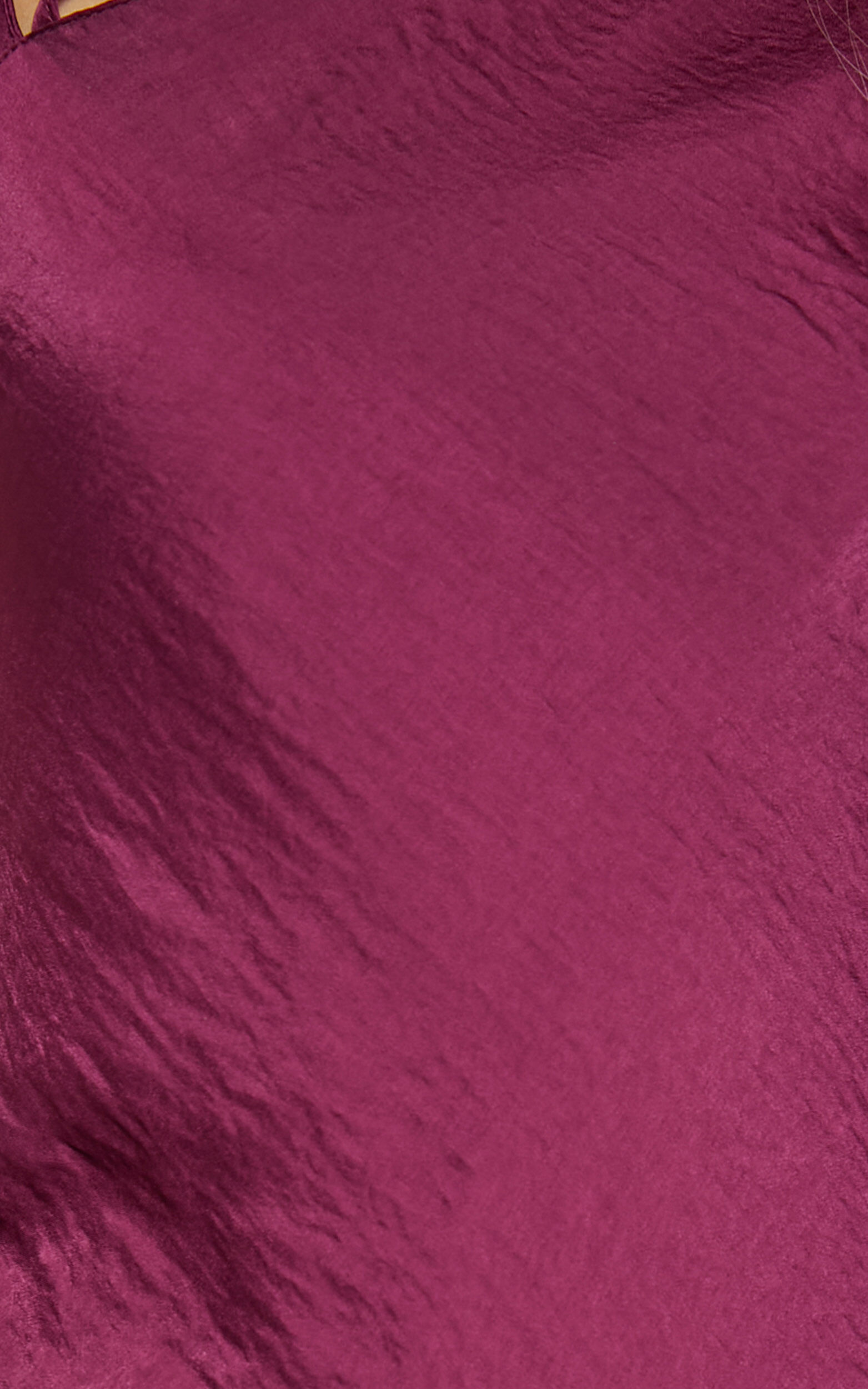 Khacy Midi Dress - One Shoulder Halter Dress in Plum