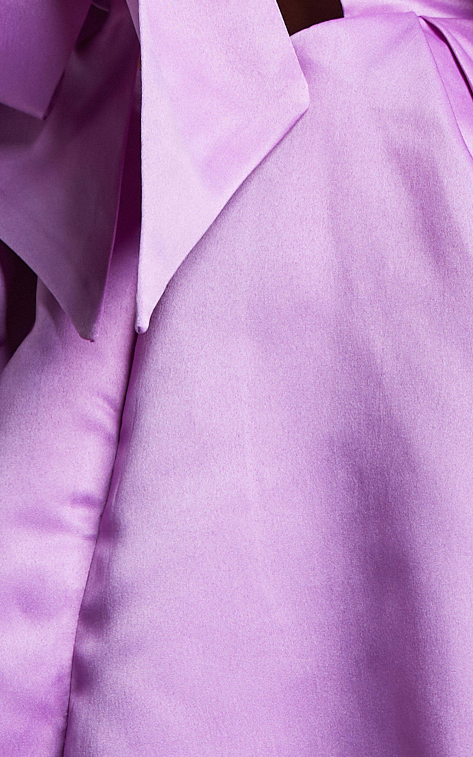 Stephanie Mini Dress - Satin Square Neck Tie Back Dress in Orchid