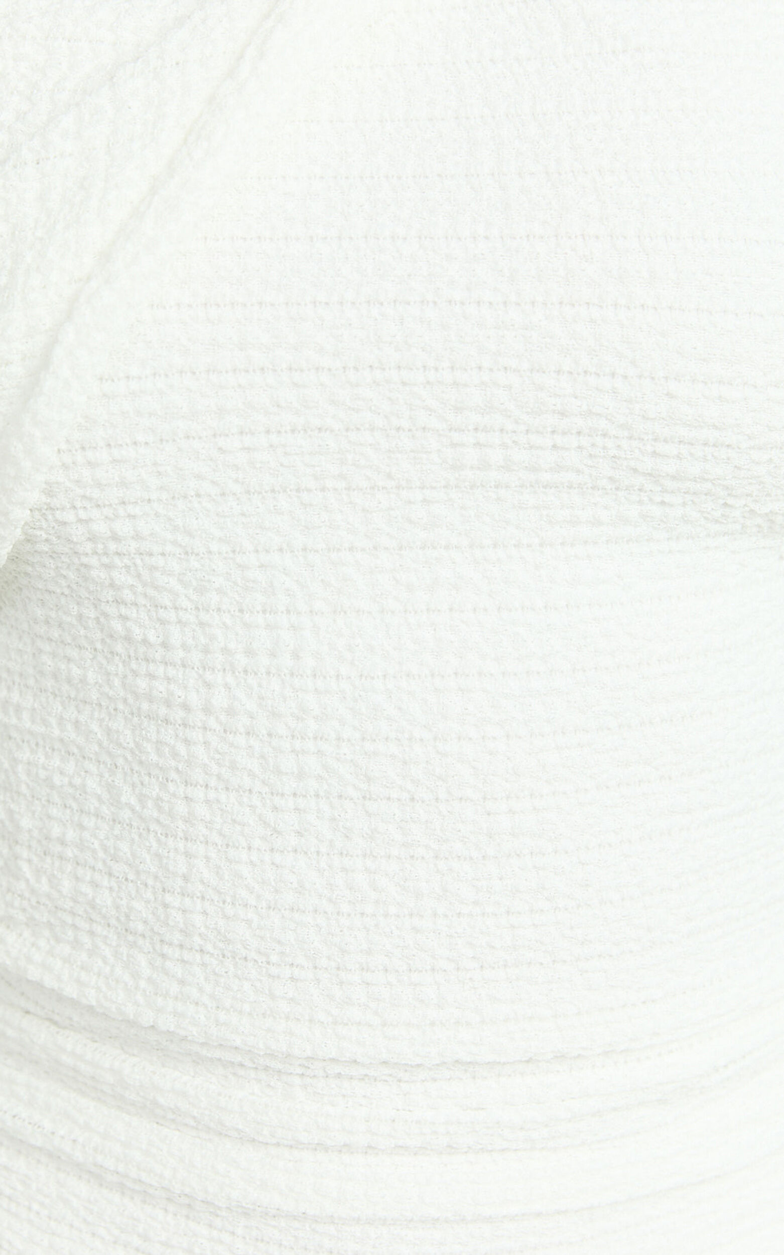 Lexie Midi Dress - Shoulder Twist Ruched Side Split Dress in Ivory