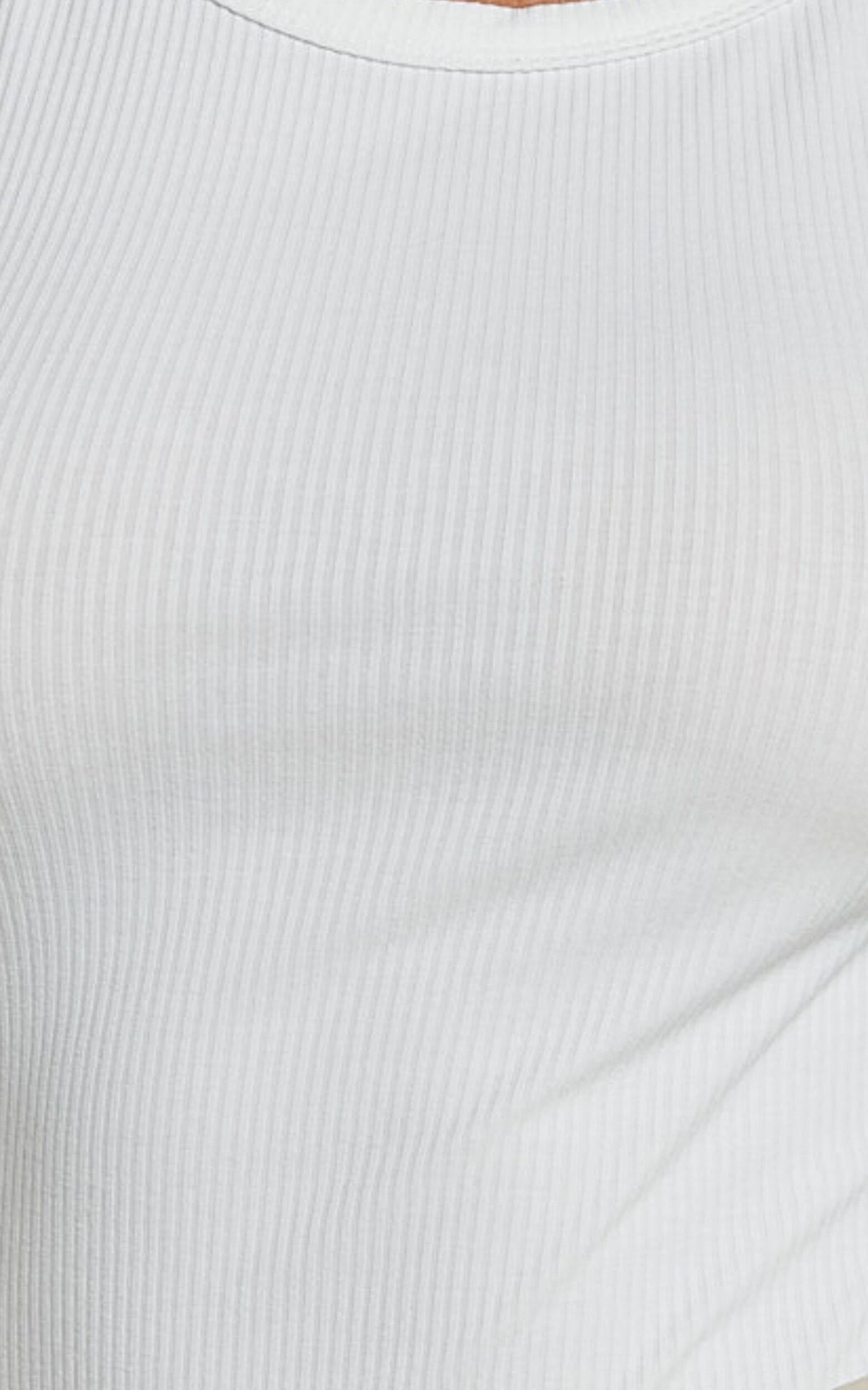 Can't You Tell Top - Ribbed Tank Top in White