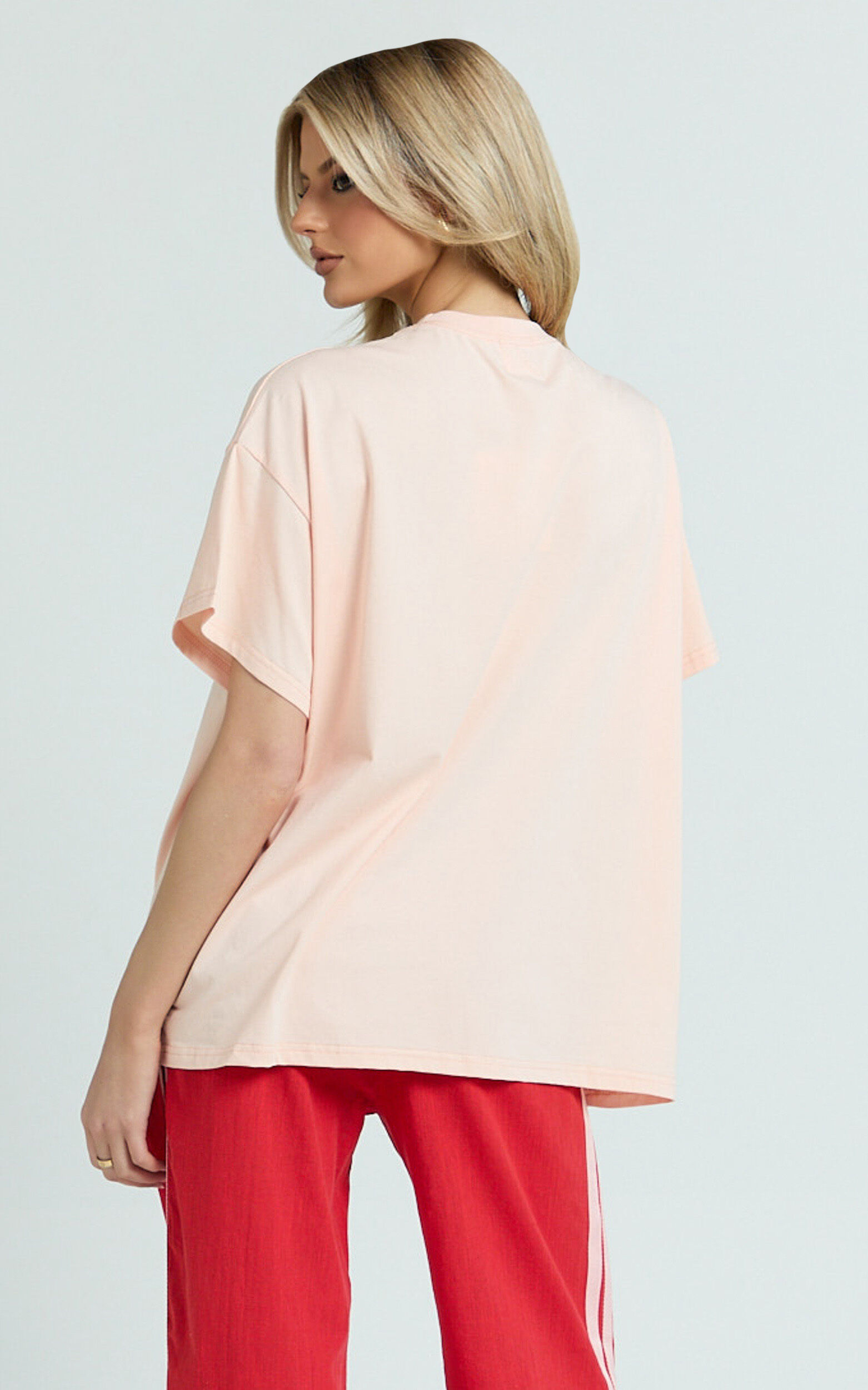 Arlette Two Piece Set - Spritz Peach Set in Peach/Red