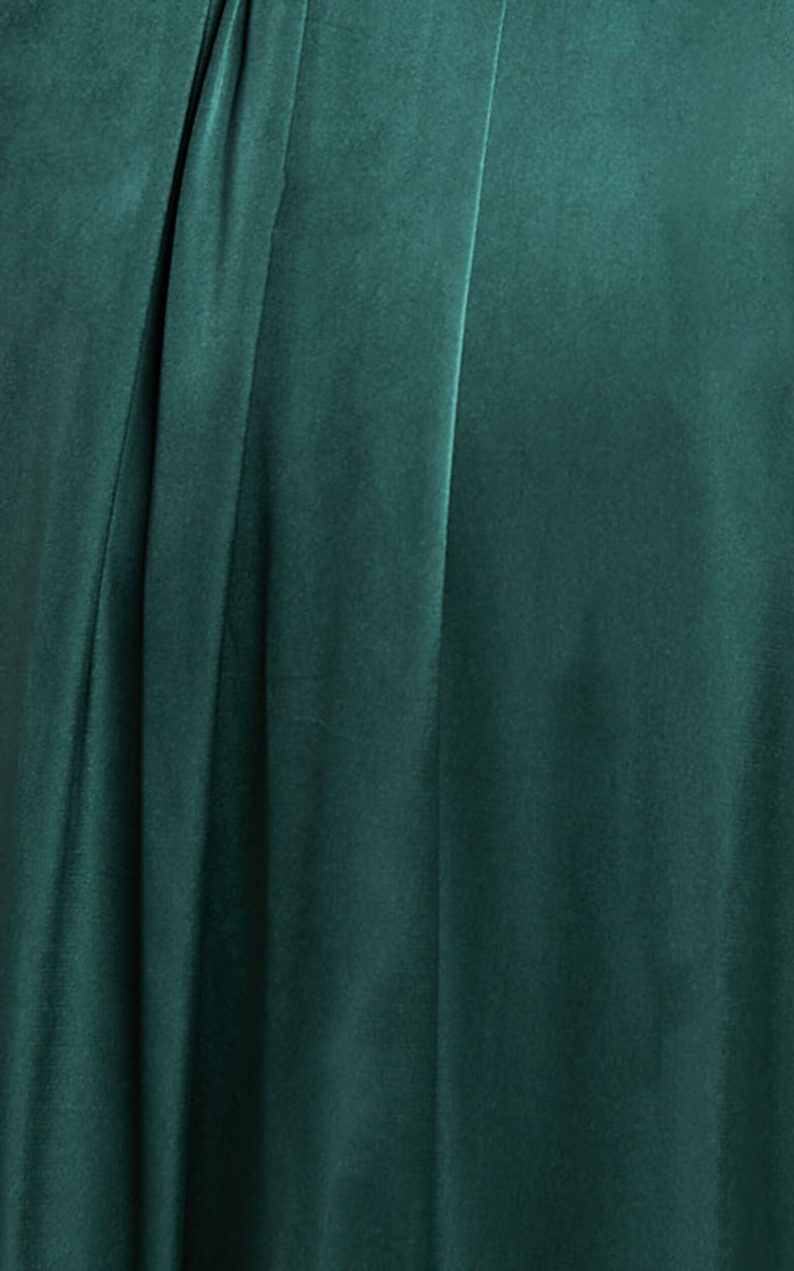 I Want The World To Know Maxi Dress - Thigh Split Tie Back Dress in Emerald