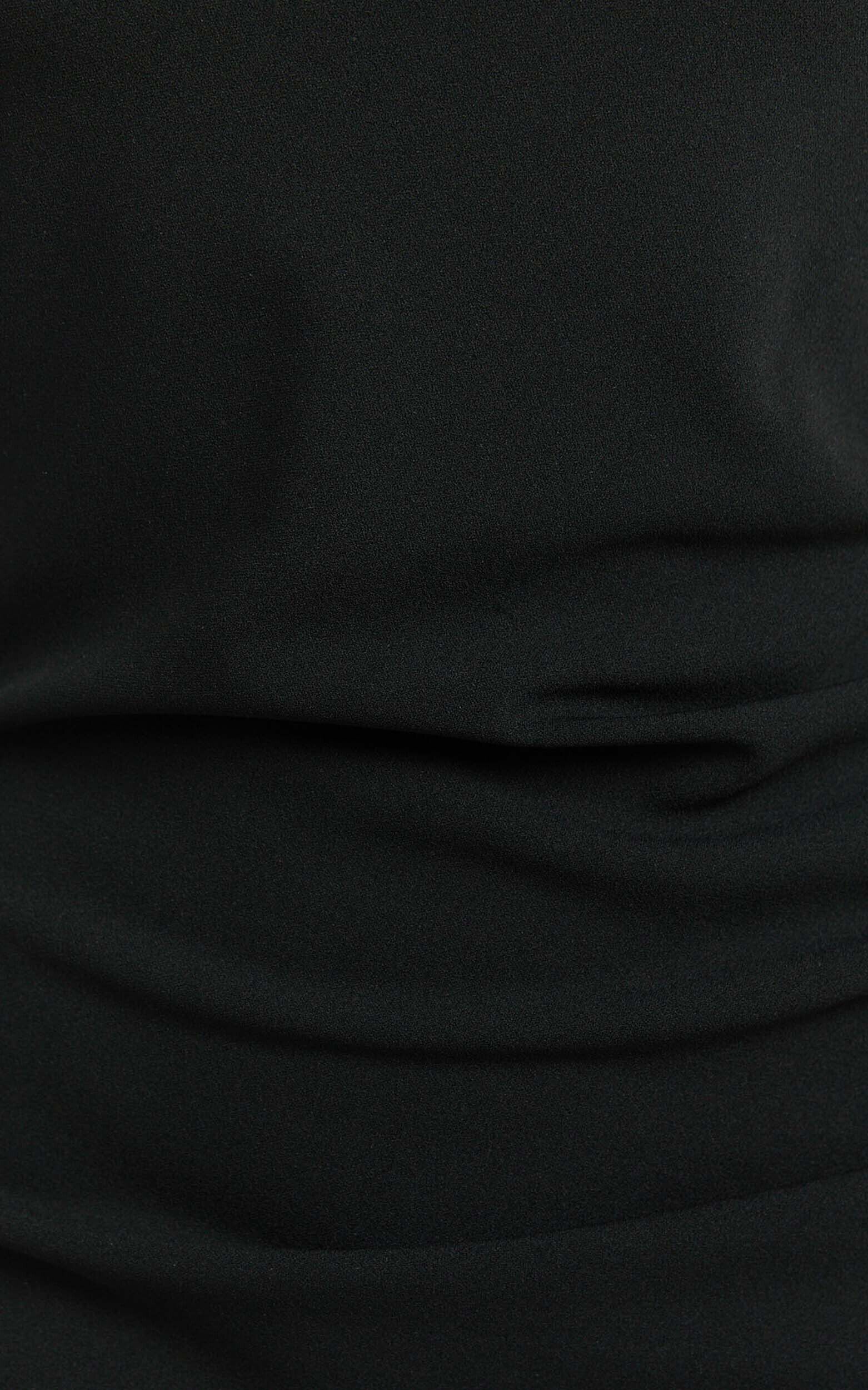 Monette Mini Dress - One Shoulder Dress in Black