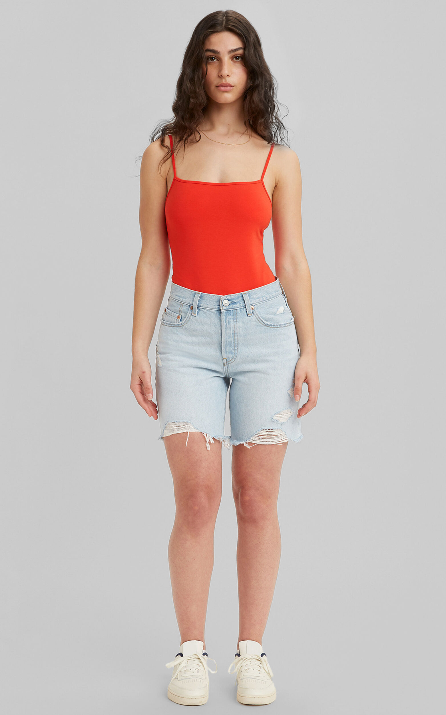 Levi's - 90s 501 Denim Short in YESTERDAYS NEWS - LIGHT INDIGO DESTRUCTED