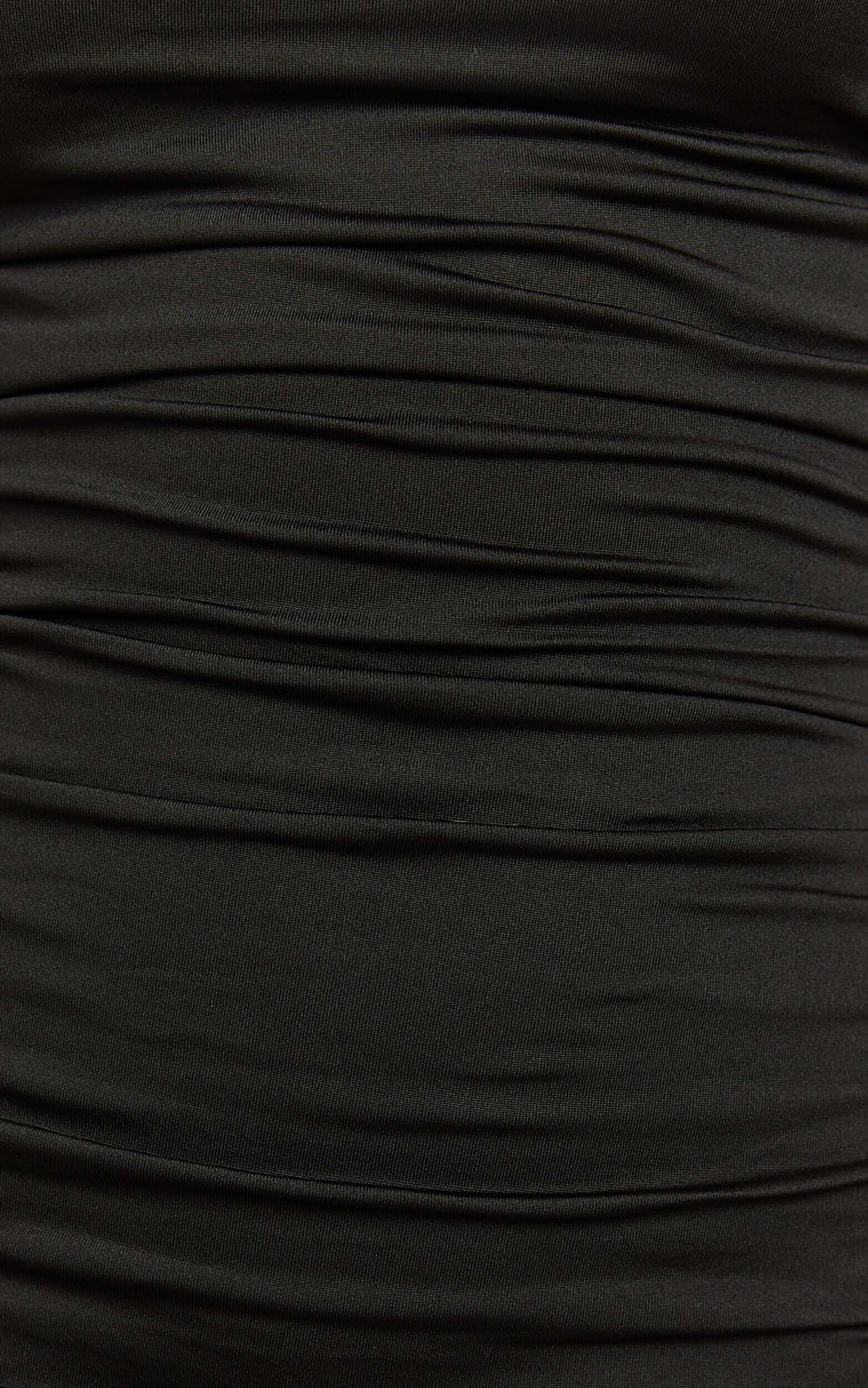 Hanzel Mini Dress - Off the Shoulder Twist Mini Dress in Black