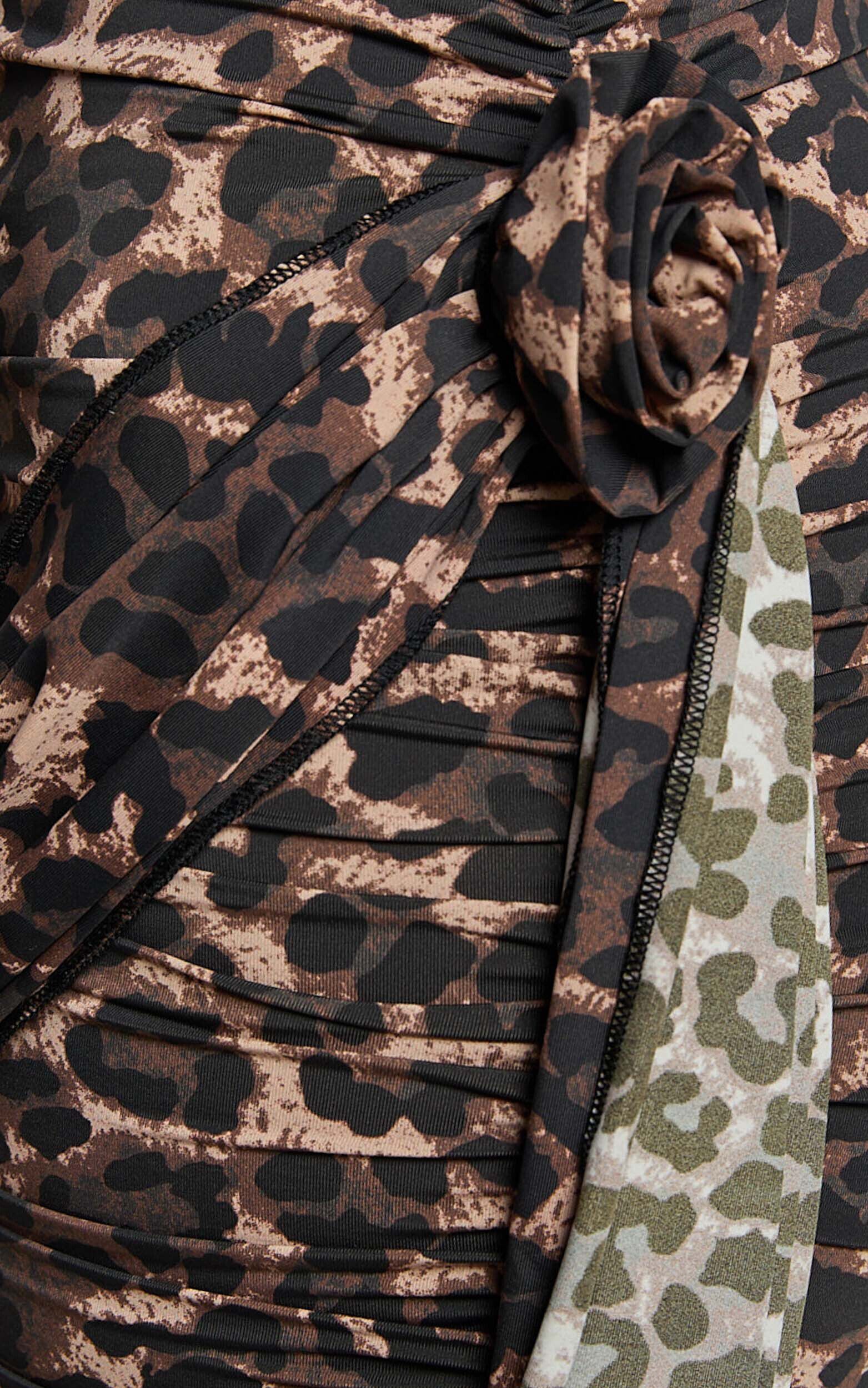 Lioness - The Victory Mini Dress in Leopard