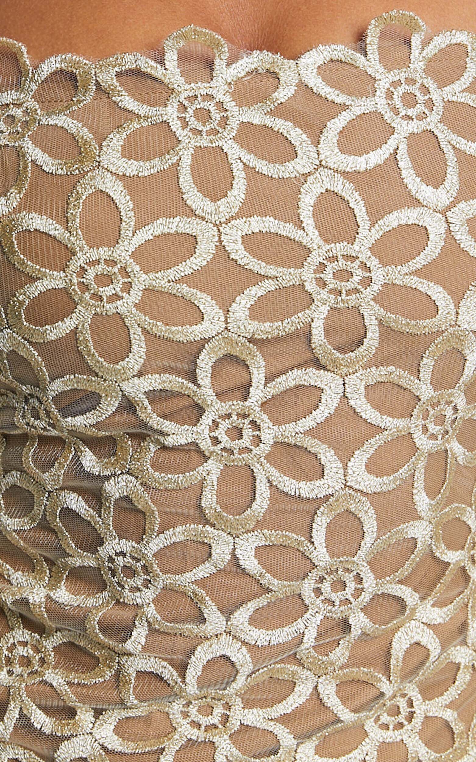 Ruth Midi Dress - Strappy Straight Neck Slip Dress in Natural