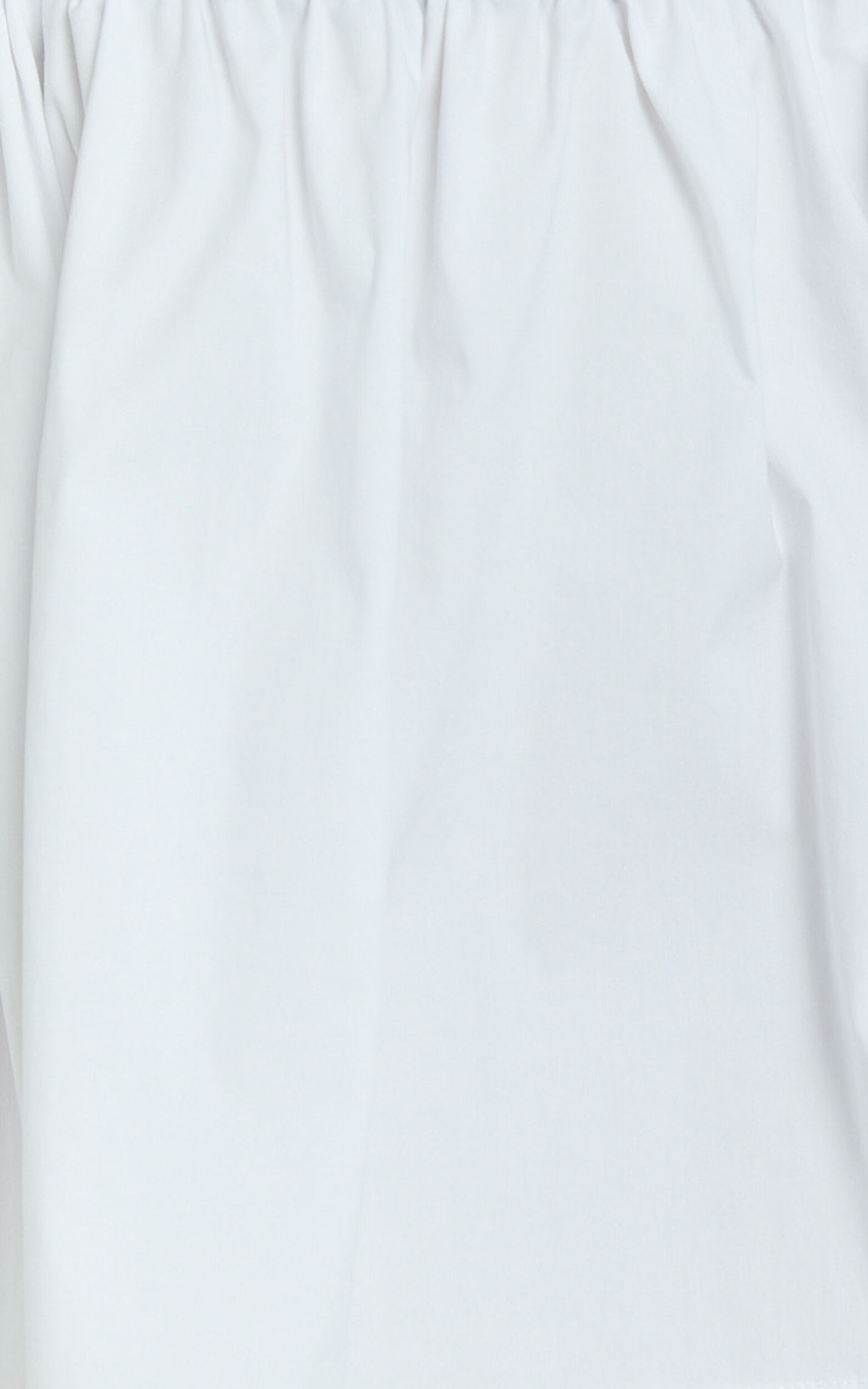 Adelita Mini Dress - Strapless Contrast Colour Bodice Gathered Poplin Skirt Dress in Black