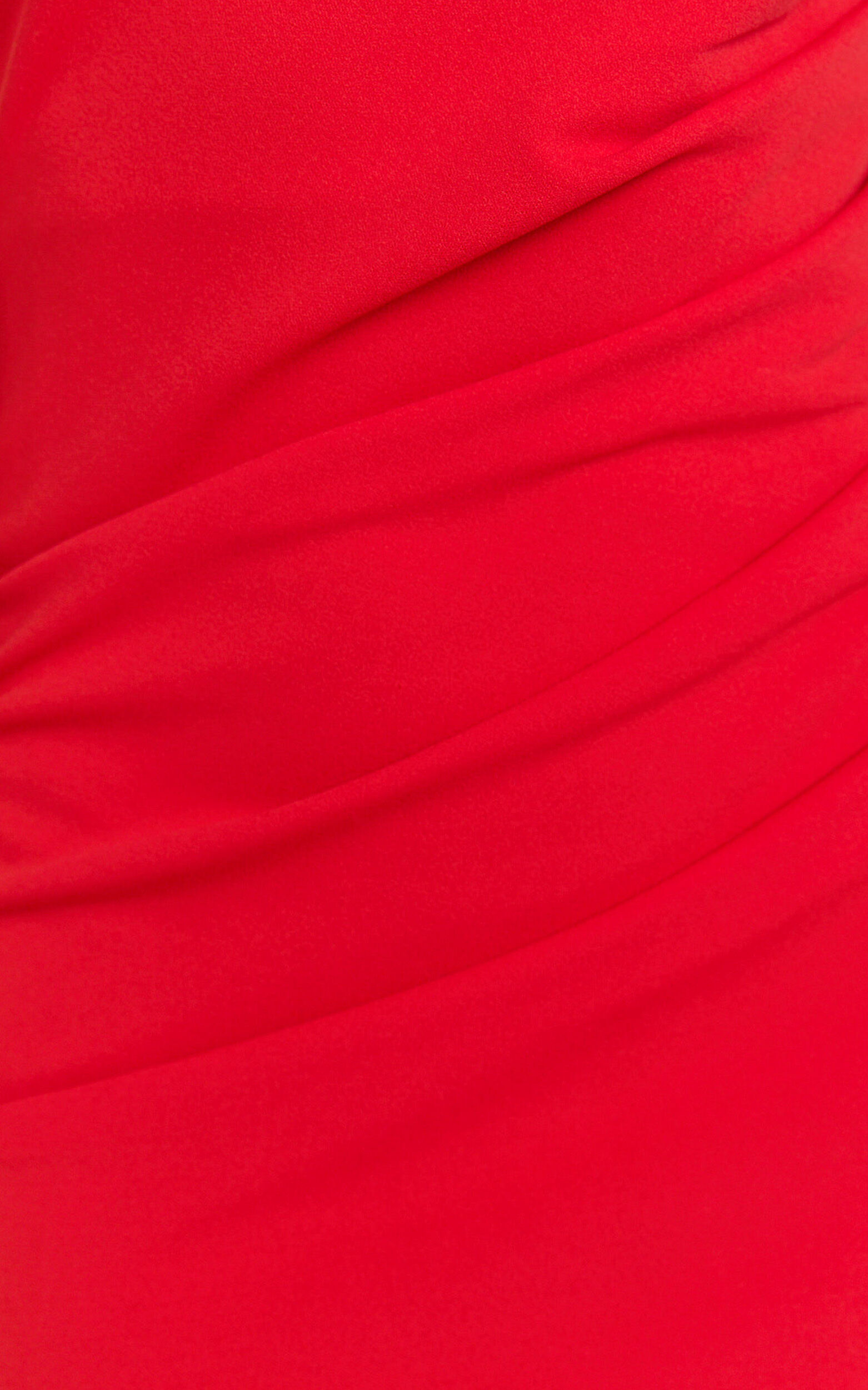 Criselda Maxi Dress - One Shoulder Maxi Dress in Red